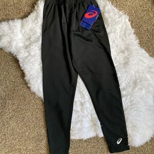 ASICS Team Medley Tights Leggings Anti Odor Black Size 2 XS NEW